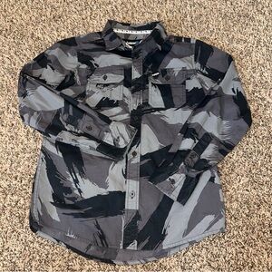 Camouflage Button-Up Shirt